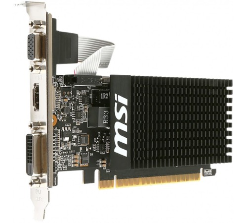 Видеокарта MSI PCI-E GT 710 2GD3H LP nVidia GeForce GT 710 2048Mb 64bit DDR3 954/1600 DVIx1/HDMIx1/CRTx1/HDCP Ret low profile Видеокарта MSI PCI-E GT 710 2GD3H LP nVidia GeForce GT 710 2048Mb 64bit DDR3 954/1600 DVIx1/HDMIx1/CRTx1/HDCP Ret low profile