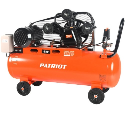 Компрессор поршневой Patriot PTR 100-670 масляный 670л/мин 100л 3000Вт оранжевый Компрессор поршневой Patriot PTR 100-670 масляный 670л/мин 100л 3000Вт оранжевый