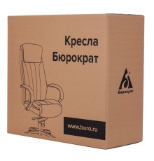Кресло руководителя Бюрократ T-9923WALNUT светло-коричневый Leather Eichel кожа крестовина металл/дерево