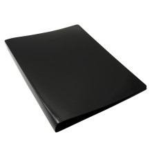 Папка с 20 прозр.вклад. Бюрократ DeLuxe DLV20BLCK A4 пластик 0.7мм черный