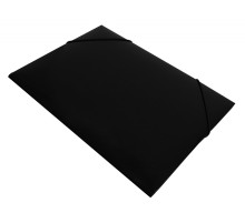Папка на резинке Бюрократ DeLuxe DL510BLCK A4 пластик кор.30мм 0.7мм черный