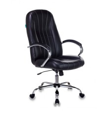 Кресло руководителя Бюрократ T-898SL черный Leather Venge Black искусственная кожа крестовина металл хром