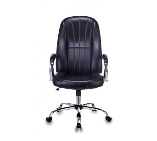 Кресло руководителя Бюрократ T-898SL черный Leather Venge Black искусственная кожа крестовина металл хром