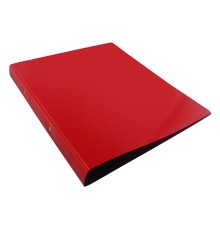 Папка на 2-х кольцах Бюрократ DeLuxe DL0740/2RED A4 пластик 0.7мм кор.32мм красный