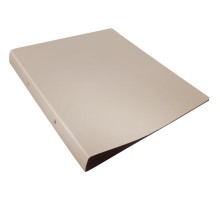 Папка на 2-х кольцах Бюрократ DeLuxe DL0740/2MILK A4 пластик 0.7мм кор.32мм молочный