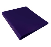Папка на 2-х кольцах Бюрократ DeLuxe DL0740/2BBERRY A4 пластик 0.7мм кор.32мм черничный