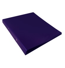 Папка на 2-х кольцах Бюрократ DeLuxe DL0740/2BBERRY A4 пластик 0.7мм кор.32мм черничный