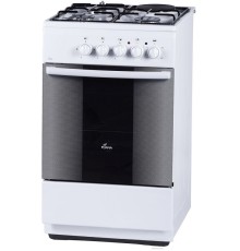 Плита Комбинированная Flama RK 23-105 W белый (без крышки) реш.эмаль