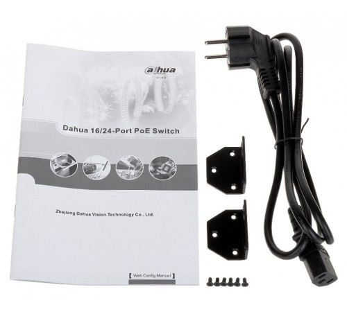 Коммутатор Dahua DH-PFS4226-24ET-360 24x100Mb 2G 22PoE+ 360W управляемый