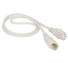 Кабель Lanmaster LAN-PP13/14-3.0-WH C13-С14 проводник.:3x0.75мм2 3м 220В 10А (упак.:1шт) белый