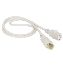 Кабель Lanmaster LAN-PP13/14-3.0-WH C13-С14 проводник.:3x0.75мм2 3м 220В 10А (упак.:1шт) белый