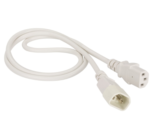 Кабель Lanmaster LAN-PP13/14-3.0-WH C13-С14 проводник.:3x0.75мм2 3м 220В 10А (упак.:1шт) белый Кабель Lanmaster LAN-PP13/14-3.0-WH C13-С14 проводник.:3x0.75мм2 3м 220В 10А (упак.:1шт) белый