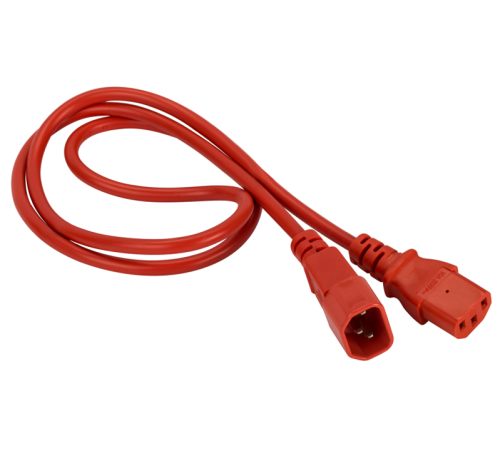 Кабель Lanmaster LAN-PP13/14-3.0-RD C13-С14 проводник.:3x0.75мм2 3м 220В 10А (упак.:1шт) красный Кабель Lanmaster LAN-PP13/14-3.0-RD C13-С14 проводник.:3x0.75мм2 3м 220В 10А (упак.:1шт) красный
