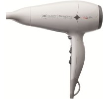 Фен Ga.Ma Diamond Ceramic Ion 3D Therapy 2300Вт белый/серебристый
