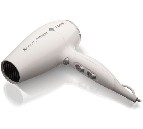 Фен Ga.Ma Diamond Ceramic Ion 3D Therapy 2300Вт белый/серебристый Фен Ga.Ma Diamond Ceramic Ion 3D Therapy 2300Вт белый/серебристый