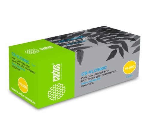 Картридж лазерный Cactus CS-VLC500C 106R03877 голубой (2400стр.) для Xerox VersaLink C500/C505