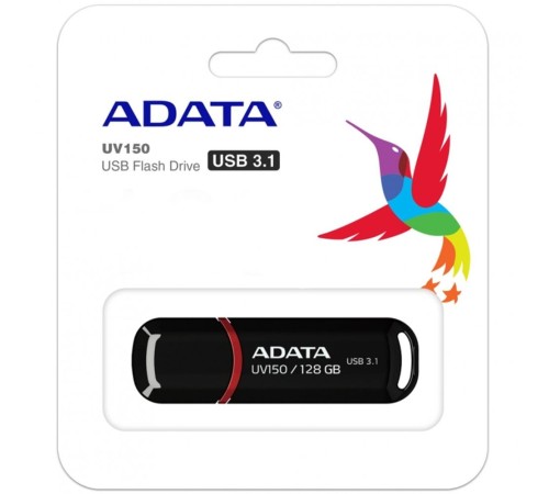 Флэш-накопитель USB3 128GB BLACK AUV150-128G-RBK ADATA Флэш-накопитель USB3 128GB BLACK AUV150-128G-RBK ADATA
