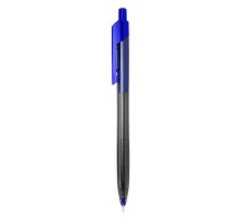 Ручка шариковая Deli EQ01330 Arrow авт. 0.7мм прозрачный/синий синие чернила
