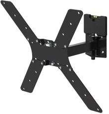 Кронштейн для телевизора Holder LCD-5520-B черный 32"-55" макс.45кг настенный поворотно-выдвижной и наклонный