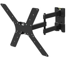 Кронштейн для телевизора Holder LCD-5566-B черный 32"-55" макс.45кг настенный поворотно-выдвижной и наклонный