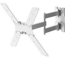 Кронштейн для телевизора Holder LCD-5566-W белый 32"-55" макс.45кг настенный поворотно-выдвижной и наклонный