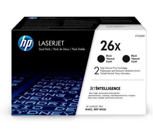 Картридж лазерный HP 26X CF226XD черный x2упак. (18000стр.) для HP LJ Pro M402/M426