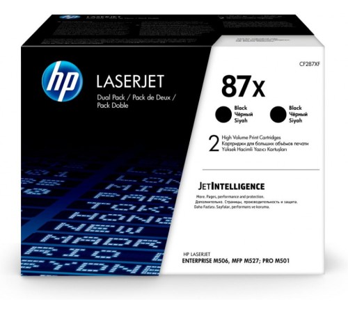 Картридж лазерный HP 87X CF287XD черный x2упак. (36000стр.) для HP LJ Ent M506/M527