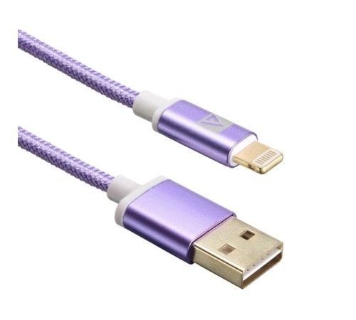 Кабели USB ACD USB кабель ACD-Style Lightning ; USB-A 2-сторонние коннекторы, нейлон, 1м, фиолетовый (ACD-U913-P6P) Кабели USB ACD USB кабель ACD-Style Lightning ; USB-A 2-сторонние коннекторы, нейлон, 1м, фиолетовый (ACD-U913-P6P)
