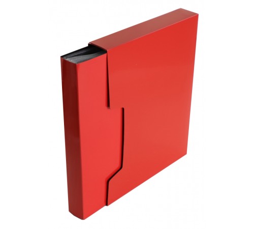 Папка с 100 прозр.вклад. Бюрократ DeLuxe DLVBOX100RED A4 пластик 0.7мм красный в коробе Папка с 100 прозр.вклад. Бюрократ DeLuxe DLVBOX100RED A4 пластик 0.7мм красный в коробе