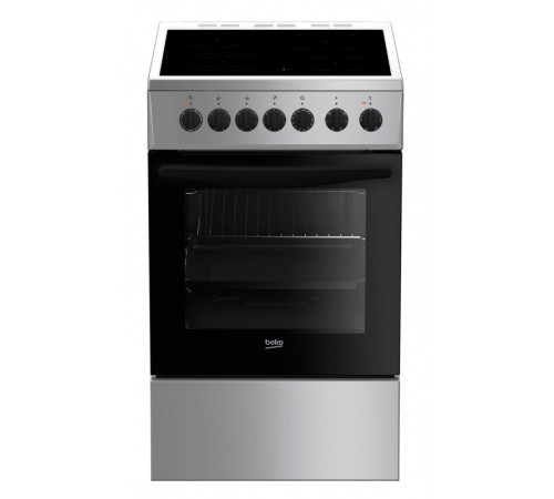 Плита Электрическая Beko FFSE57114GS серебристый стеклокерамика