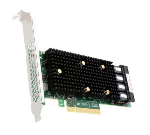 HBA-адаптер Broadcom 9400-16i SGL (05-50008-00 / 03-50008-02012) PCIe 3.1 x8 LP, Tri-Mode SAS/SATA/NVMe 12G HBA, 16port(4*int SFF8643), 3416 IOC HBA-адаптер Broadcom 9400-16i SGL (05-50008-00 / 03-50008-02012) PCIe 3.1 x8 LP, Tri-Mode SAS/SATA/NVMe 12G HBA, 16port(4*int SFF8643), 3416 IOC