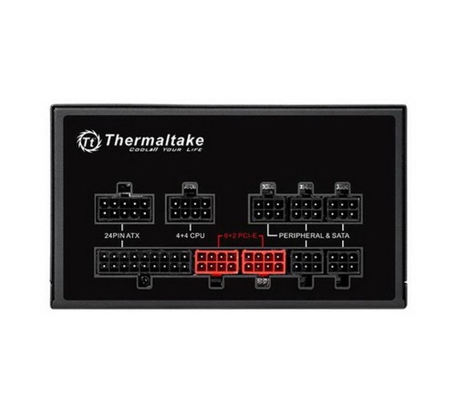 Блок питания Thermaltake ATX 750W SMART PRO RGB 80+ bronze (24+4+4pin) APFC 140mm fan color LED 9xSATA Cab Manag RTL Блок питания Thermaltake ATX 750W SMART PRO RGB 80+ bronze (24+4+4pin) APFC 140mm fan color LED 9xSATA Cab Manag RTL