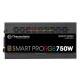 Блок питания Thermaltake ATX 750W SMART PRO RGB 80+ bronze (24+4+4pin) APFC 140mm fan color LED 9xSATA Cab Manag RTL