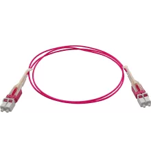 Патч-корд Lanmaster LAN-2LC-2LC/OM4H-1.0 2x50/125 OM4 LC дуплекс-LC дуплекс 1м LSZH розовый