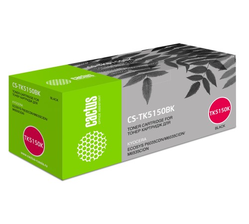 Картридж лазерный Cactus CS-TK5150BK черный (12000стр.) для Kyocera Ecosys M6035cidn/P6035cdn