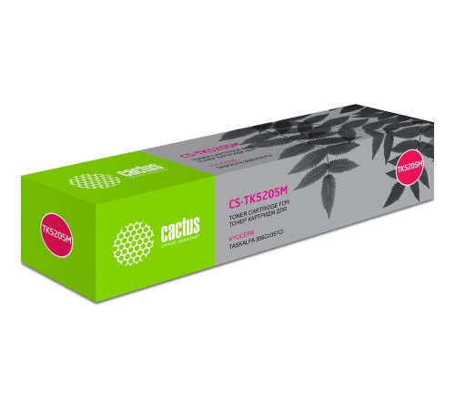 Картридж лазерный Cactus CS-TK5205M пурпурный (12000стр.) для Kyocera Ecosys 356ci