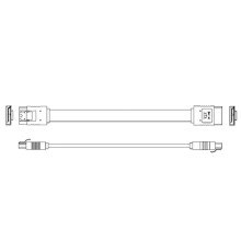 Кабель Advantech 1700018971   M Cable SATA 7P/SATA 7P 15CM 180/180 W/