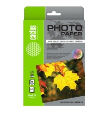 Фотобумага Cactus CS-MA623050 10x15/230г/м2/50л./белый матовое для струйной печати