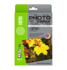 Фотобумага Cactus CS-MA6230100 10x15/230г/м2/100л./белый матовое для струйной печати