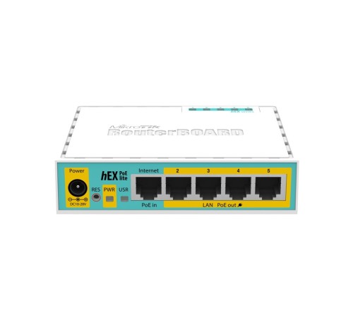 Роутер MikroTik hEX PoE lite (RB750UPR2) 10/100BASE-TX белый