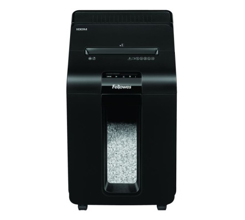 Шредер Fellowes AutoMax 100M с автоподачей (секр.P-4)/перекрестный/100лист./23лтр./скрепки/скобы/пл.карты
