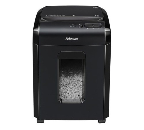 Шредер Fellowes PowerShred 10M (секр.P-5)/перекрестный/10лист./30лтр./скобы/пл.карты