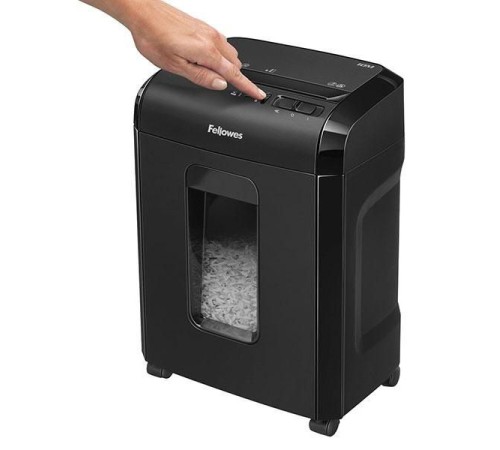 Шредер Fellowes PowerShred 10M (секр.P-5)/перекрестный/10лист./30лтр./скобы/пл.карты