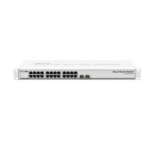 Коммутатор MikroTik CSS326-24G-2S+RM 24G 2SFP+ управляемый