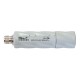 Точка доступа MikroTik GrooveA 52 with N-male connector, High Gain Single Chain 2.4GHz / 5GHz 802.11abgn wireless, 600MHz CPU, 64MB RAM, 1x LAN, mounting loops, POE, PSU, plastic case, RouterOS L4, 2.4Ghz 6dBi Omni (RBGrooveA-52HPn)
