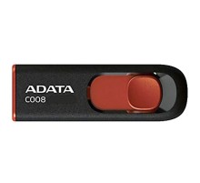 16GB ADATA C008 USB Flash [AC008-16G-RKD] USB 2.0, R30/W6, Black/Red, Retail (609604)