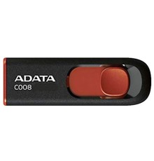 16GB ADATA C008 USB Flash [AC008-16G-RKD] USB 2.0, R30/W6, Black/Red, Retail (609604)