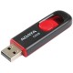16GB ADATA C008 USB Flash [AC008-16G-RKD] USB 2.0, R30/W6, Black/Red, Retail (609604)