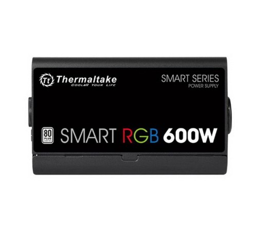 Блок питания Thermaltake ATX 600W Smart RGB 600 80+ (24+4+4pin) APFC 120mm fan color LED 5xSATA RTL Блок питания Thermaltake ATX 600W Smart RGB 600 80+ (24+4+4pin) APFC 120mm fan color LED 5xSATA RTL