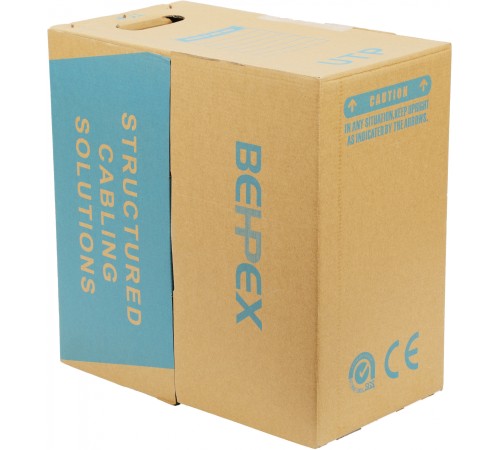 Кабель сетевой UTP 4 пары cat6 solid 0.55мм Cu 305м серый (BHP-C6CU)
